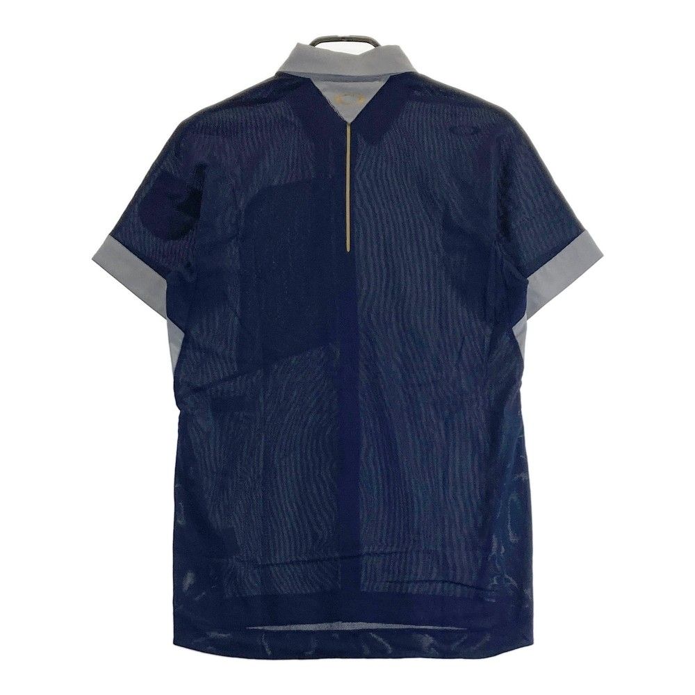 新同品 MサイズOakley 半袖ボタンダウンシャツ グレー マイクロチェック柄