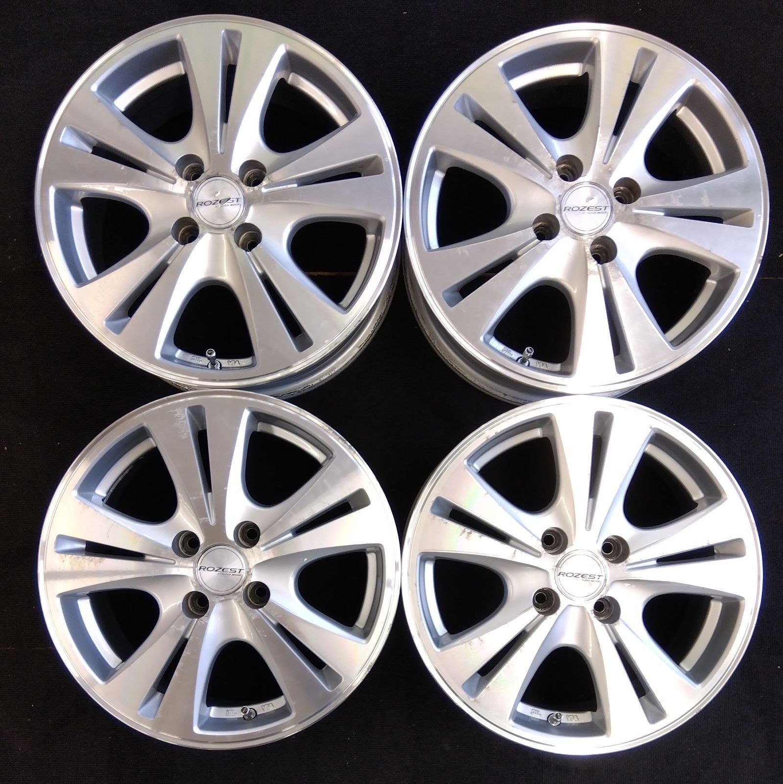 【がっき〜】ROZEST 15インチ アルミホイールセット ROZEST 15インチ アルミホイールセット ROZESTホイール