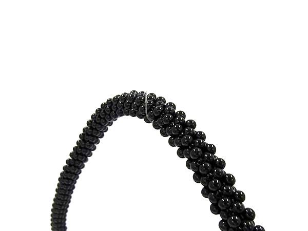 □極美品□ 黒珊瑚 ワンハンドル ハンドバッグ ショルダー 肩掛け