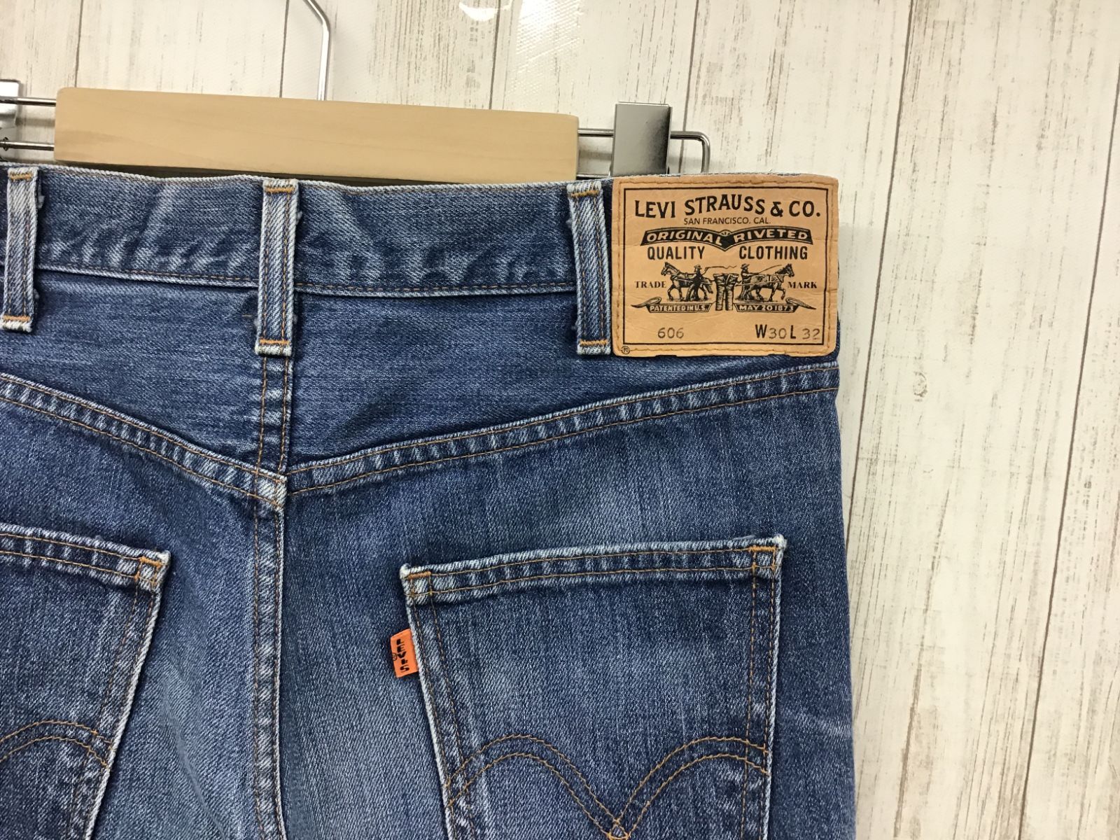 USA製】リーバイス 606モデル 1969復刻 ビックE オレンジタブ 30インチ 