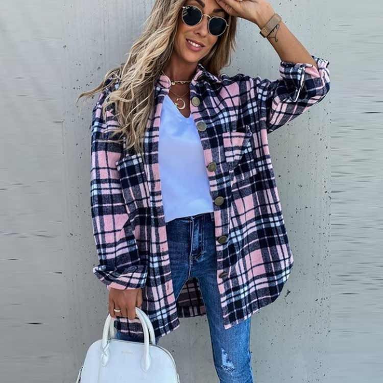 ネルシャツ ロング レディース シャツ チェック柄 シャツ