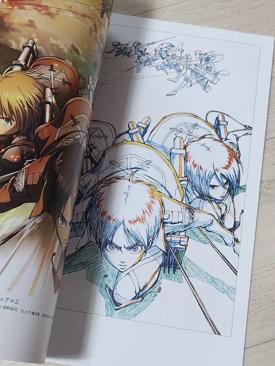 進撃の巨人 1期 原画 キャラクターシート アートブック 検索用 エレン リヴァイ