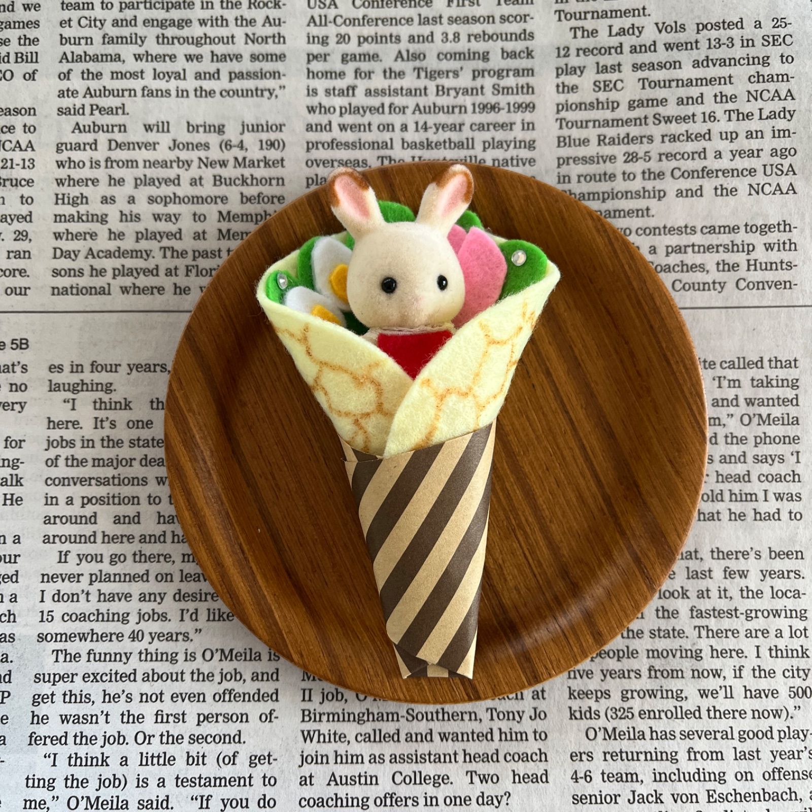 シルバニアファミリー赤ちゃんサイズ【ハム玉子クレープおくるみ】