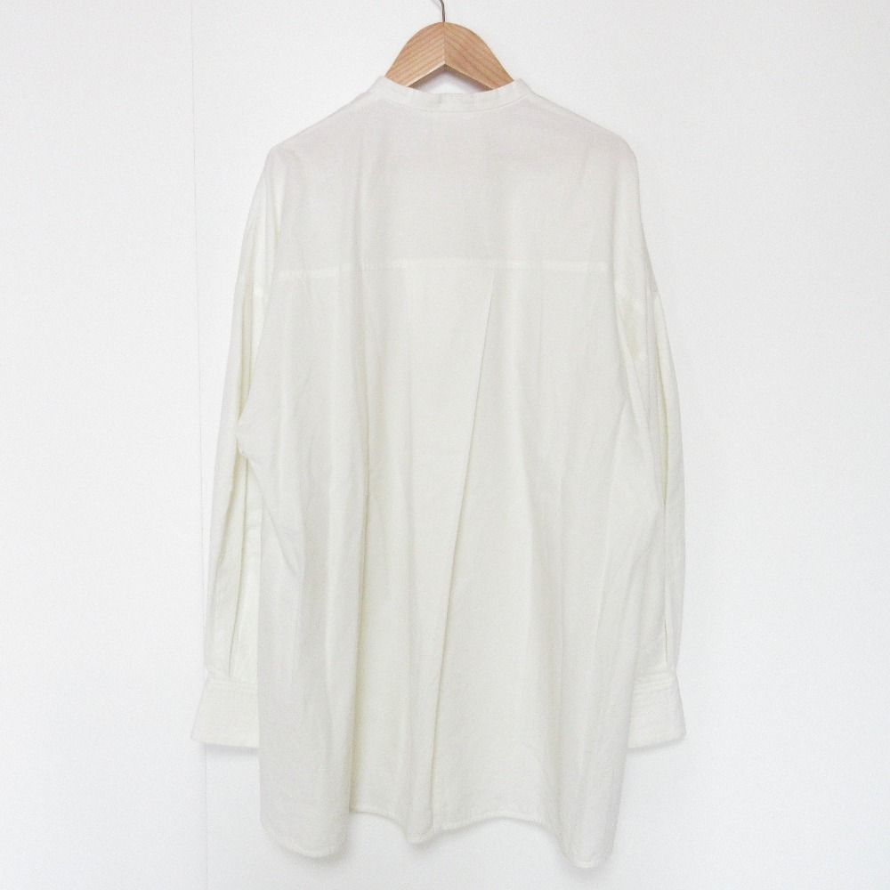 美品 22AW ENFOLD エンフォルド 長袖 バンドカラー シャツ