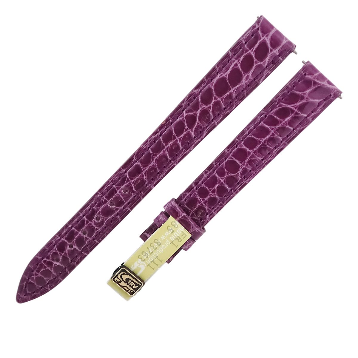 フランクミュラー FRANCK MULLER 腕時計パーツ トノウカーベックス 1752 クロコバンド クロコダイル パープル 未使用 純正 ロング シャイニー 14mm パープル 紫【中古】 フランクミュラー FRANCK MULLER 腕時計パーツ トノウカーベックス