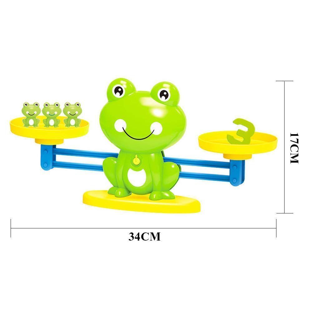 数量限定】算数 数字の基礎を覚える 足し算 引き算 シーソーのおもちゃ 色を識別する モンテッソーリ バランスゲーム おもちゃ 教具 知育玩具 幼児  子供 天秤 6歳 計算カード カエル 女の子 男の子 Smilerain 誕生日プレゼント メルカリ
