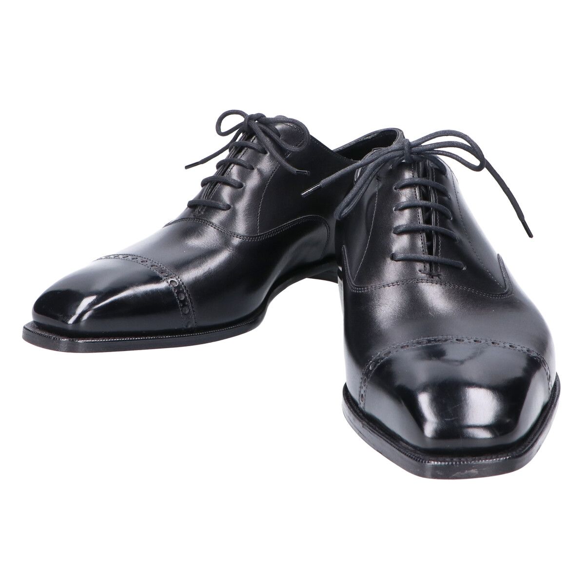 アンソニークレバリー ANTHONY CLEVERLEY 革靴 黒 ブラック - ドレス/ビジネス