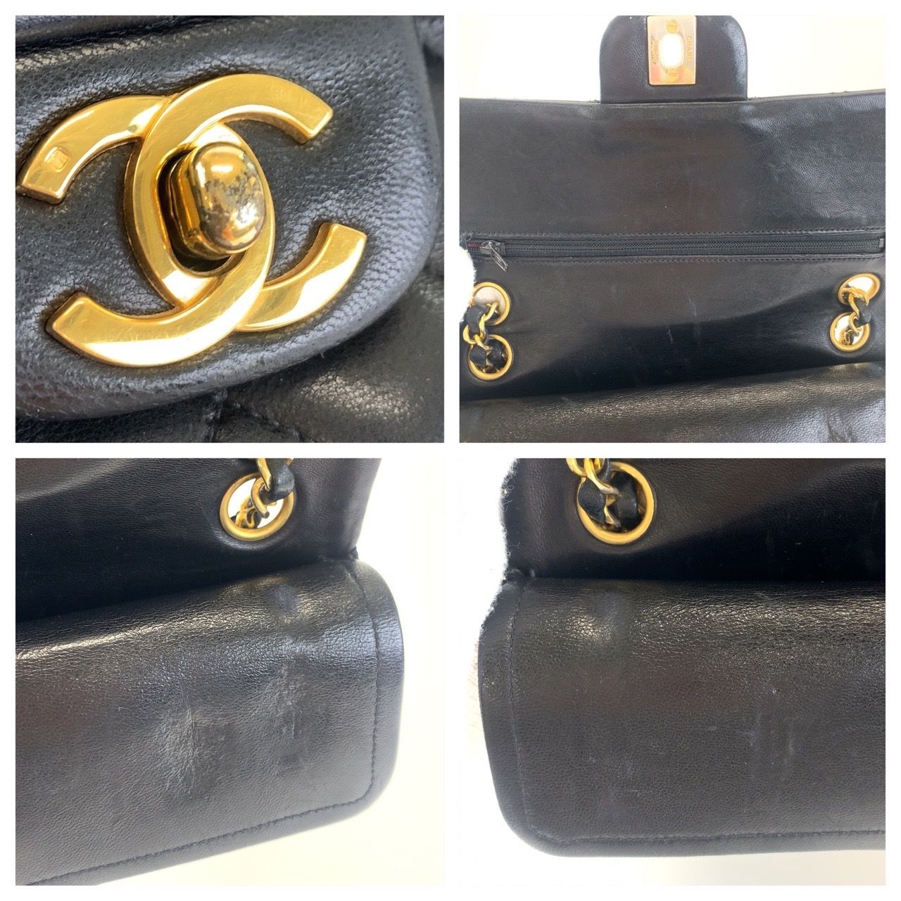 【希少】ヴィンテージCHANEL マトラッセ ダブルフラップ 23 希少】ヴィンテージCHANEL マトラッセ ダブルフラップ 23 CHANEL
