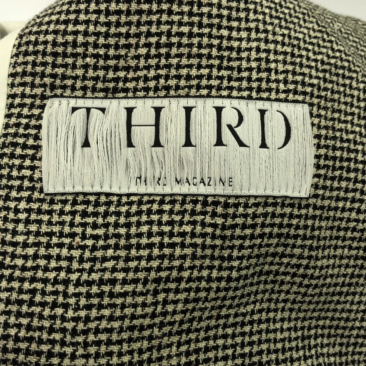 THIRD MAGAZINE サードマガジン 20SS ハウンドトゥースダブル