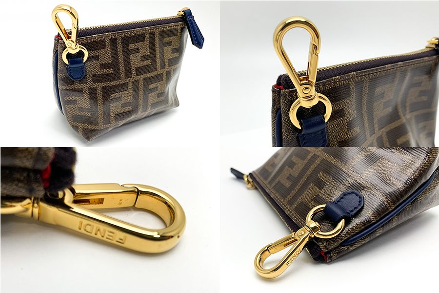FENDI フェンディ FILA フィラ コラボ ズッカ柄 ポーチ 7N0097