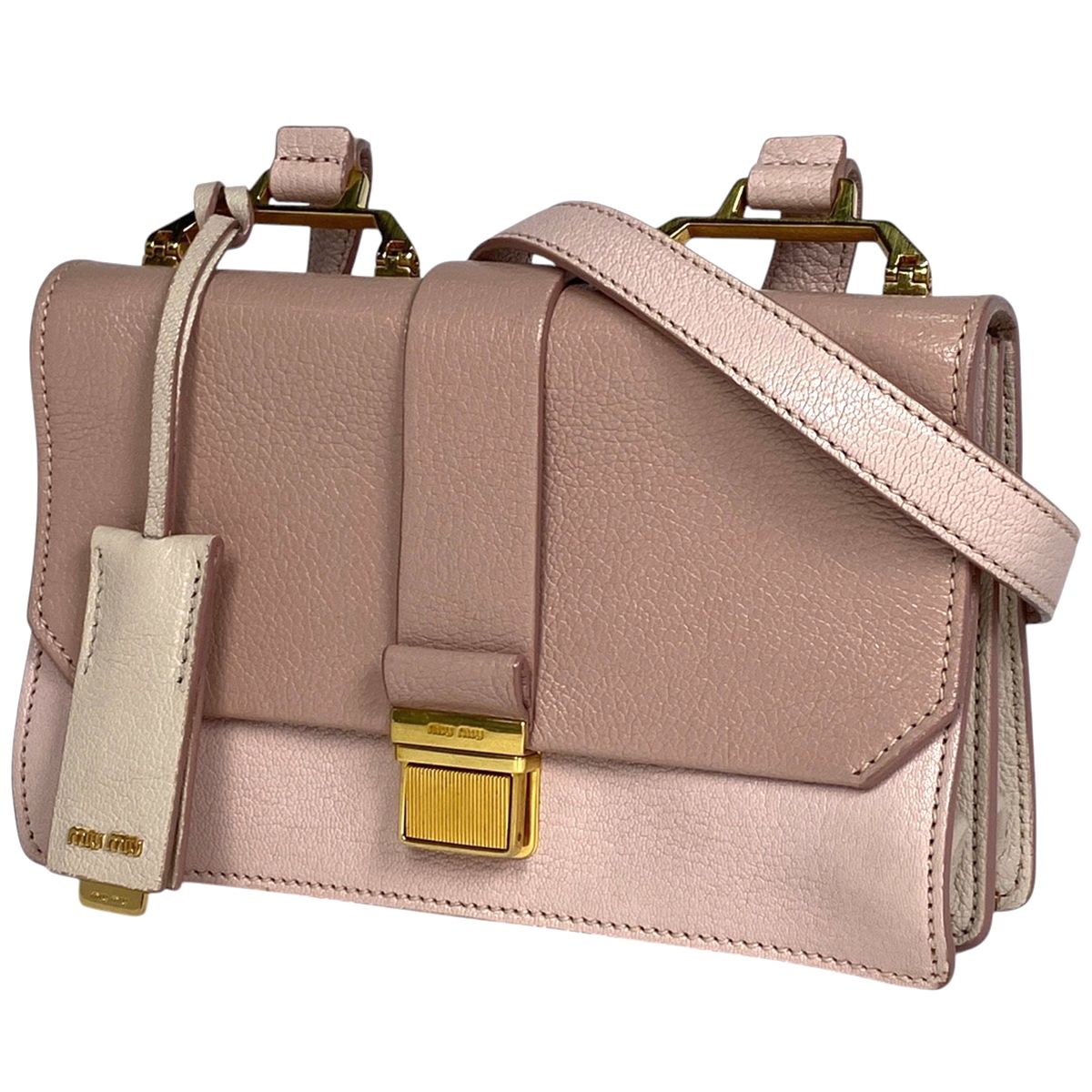 ミュウ ミュウ Miu Miu ロゴ ショルダーバッグ マドラス ショルダー 