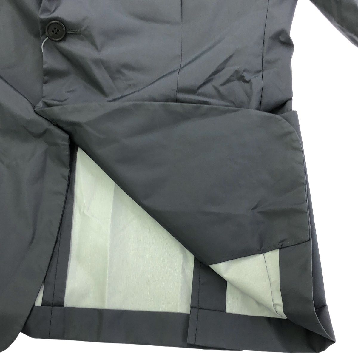 PRADA プラダ ナイロン2Bテーラードジャケット SD010 ブルーグレー系 48