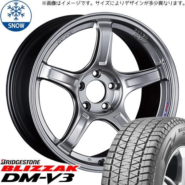 X-TRAILで使用 ブリジストンスタッドレス 225/65R17 102Q BLIZZA DM-V2 / JP STYLE SHANGLY (MBKP) 17インチ×7.0J 4本 ブリヂストン エクストレイル スタッドレスタイヤ 17インチ 4本目 楽天