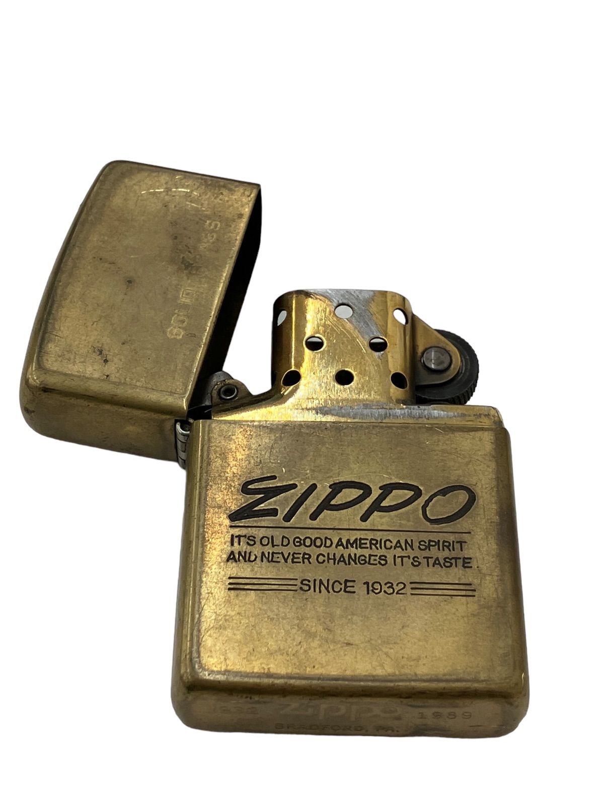 ZIPPO ジッポー 1989年 ソリッドブラス ☆動作品☆ - ☆もったいなーい