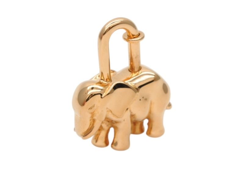 HERMES エルメス エレファント カデナ チャーム メタル ゴールド ゾウ アニマルモチーフ GP 1997年 4 b 007885