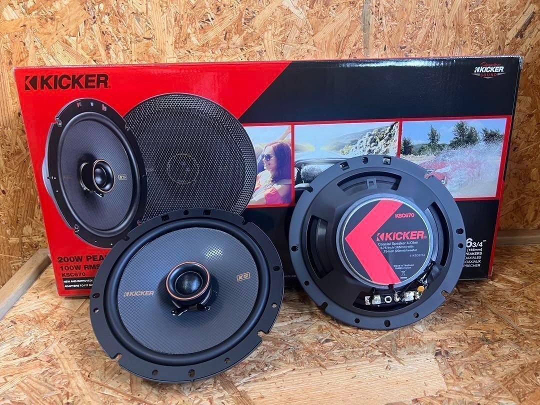 Kicker ksc6704 16.5cm キッカー コアキシャルスピーカー カー