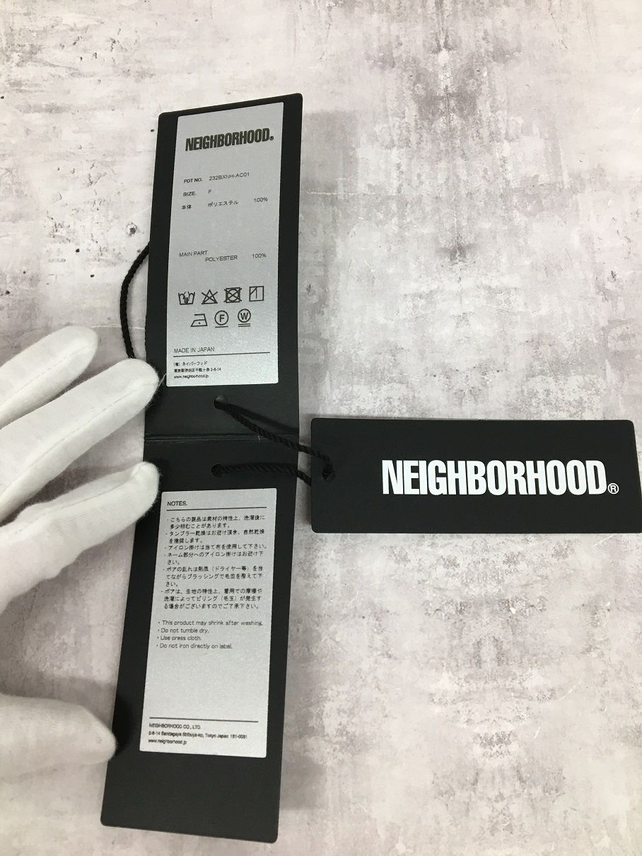 NEIGHBORHOOD BANDANA PATTERN FLEECE MUFFLER ネイバーフッド バンダナ柄 フリースマフラー  ブラック【3411-004】