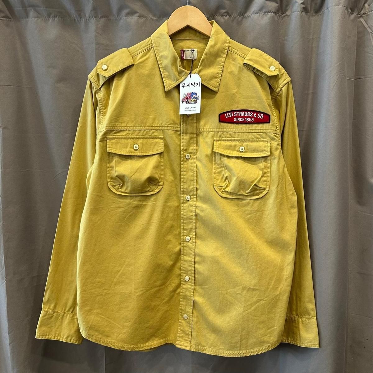 【雷市場（ポンジャン）商品韓国直送】L LEVI'S(リーバイス) ウエストン ツーポケット シャツ 黄色