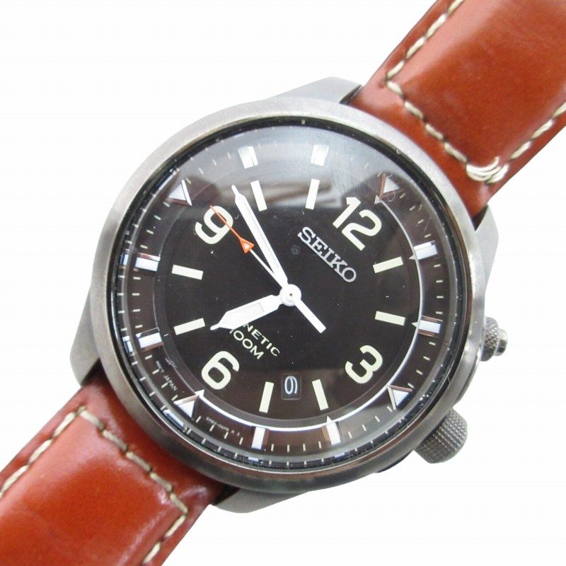 セイコー SEIKO 5M82-0AP0 KINETIC 100M キネティック 腕時計 アナログ