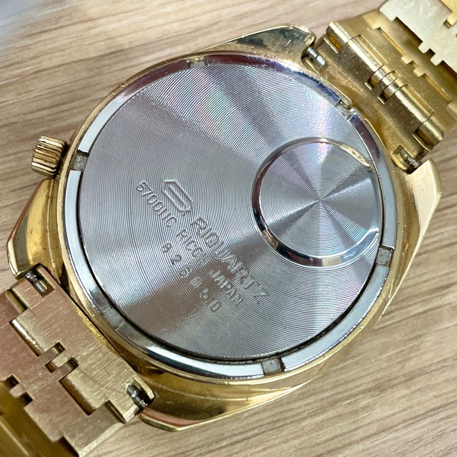 RICOH リクォーツ DX5 570011C LSI 32768 本物保証，安い 動作未確認 RICOH 腕時計 クォーツ LSI 32768