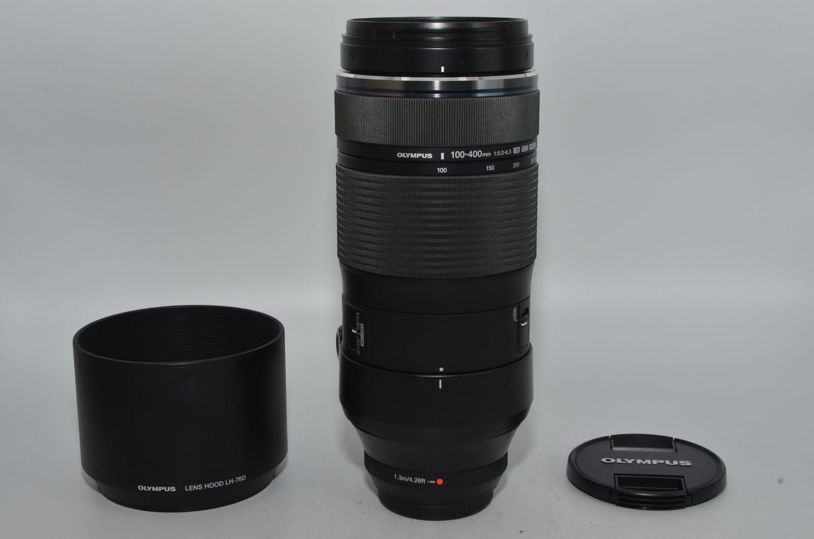  250856 上 OM SYSTEM オリンパス OLYMPUS マイクロフォーサーズレンズ M.ZUIKO DIGITAL ED 100-400 mm F 5.0-6.3 IS BLK ブラック レンズ(ズーム) カメラ