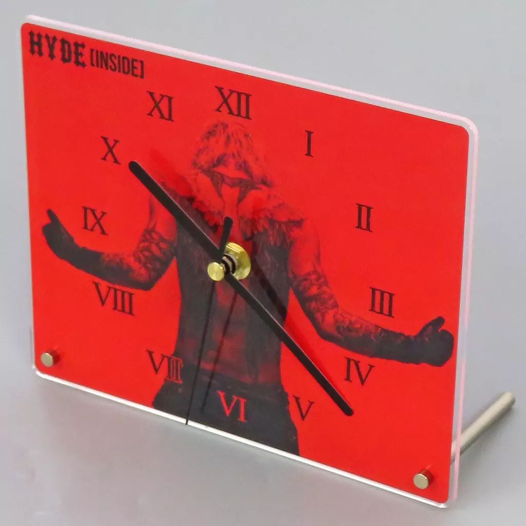 HYDE ポップアップ　限定アクリルクロック　新品未使用 HYDE ポップアップ 限定アクリルクロック 新品未使用 中古】置き時計