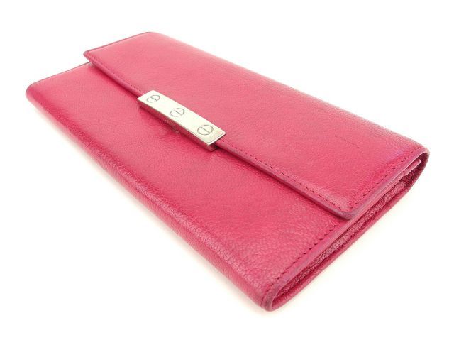 Cartier 長財布 ピンク カルティエ長財布 カルティエ 長財布 中古