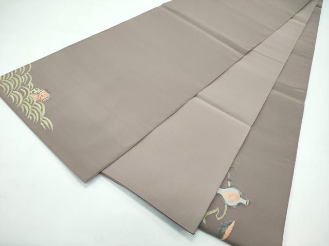 平和屋着物□極上 太鼓柄袋帯 綴れ 大津絵十種 雷公の太鼓