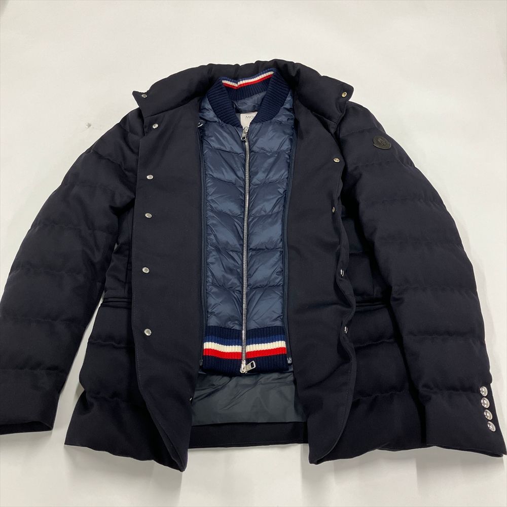 モンクレール MONCLER Bess ショート ダウンジャケット 20911A ネイビー 2 メンズ【中古】 - メルカリ