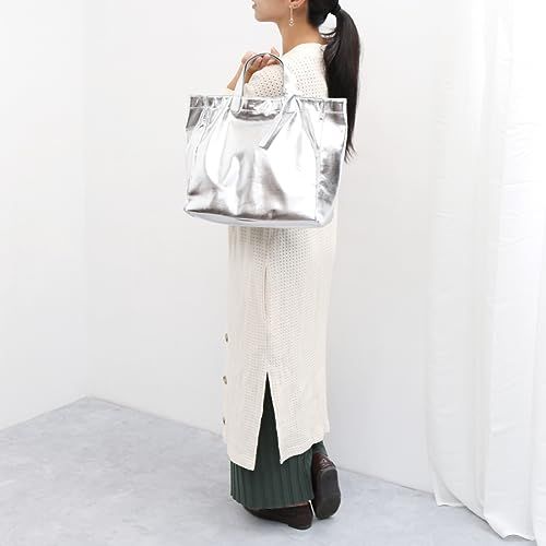 [カシュカシュ] ソフトメタリックショッパートート 01-00-79510 レディース SV カシュカシュ] ソフトメタリックショッパートート 01-00-79510