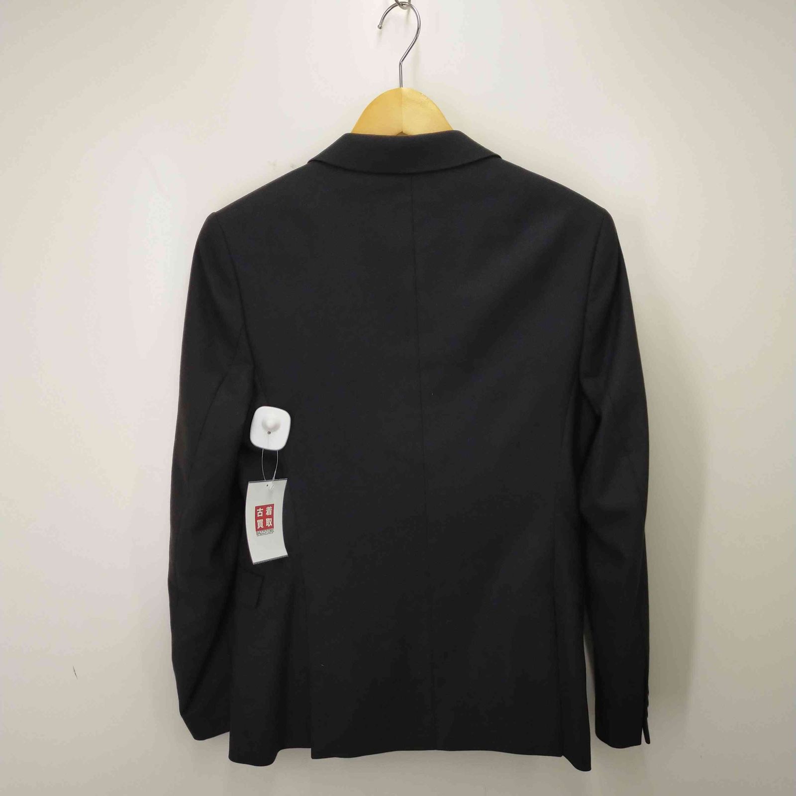 ザラ ZARA 裏地ストライプ 1Bテーラードジャケット センタープレス 