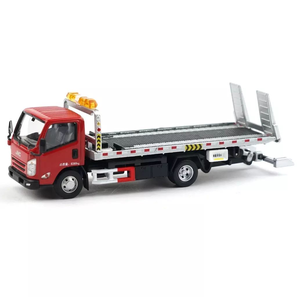 新品】ミニカー 1/64 JMC 凱鋭 2台積載 レッカー車(レッド) [Y24