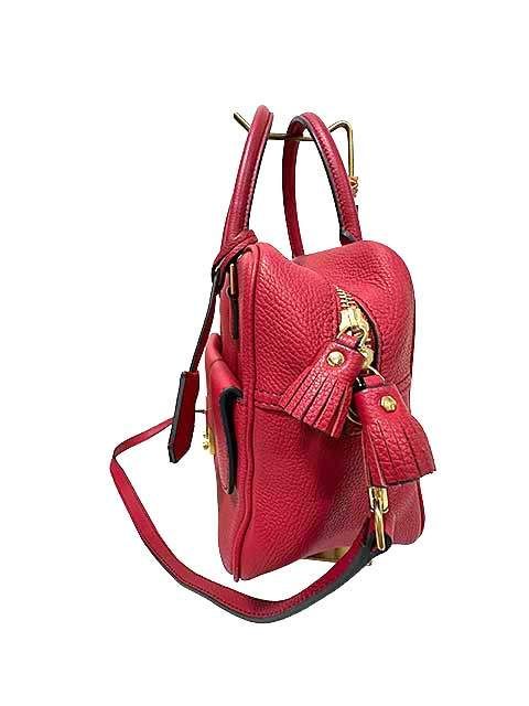 ANYA HINDMARCH アニヤハインドマーチ バッグ CARKER IV SMALL CARMINE 2WAY レザー＿s28＿セルモアから ＿s-1309-r28 DECORATOM_COM_BR