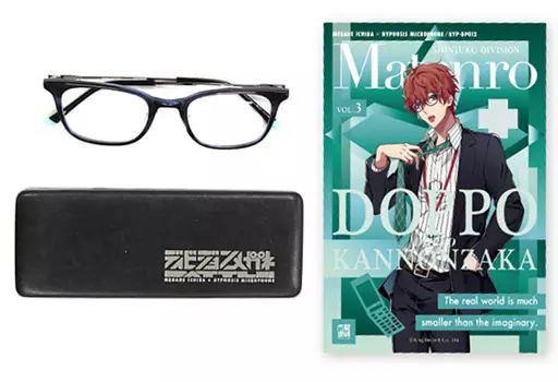 非金属 レンズ度無し 観音坂独歩モデル ディビジョンメガネ ヒプノシスマイク -Division Rap Battle-×眼鏡市場