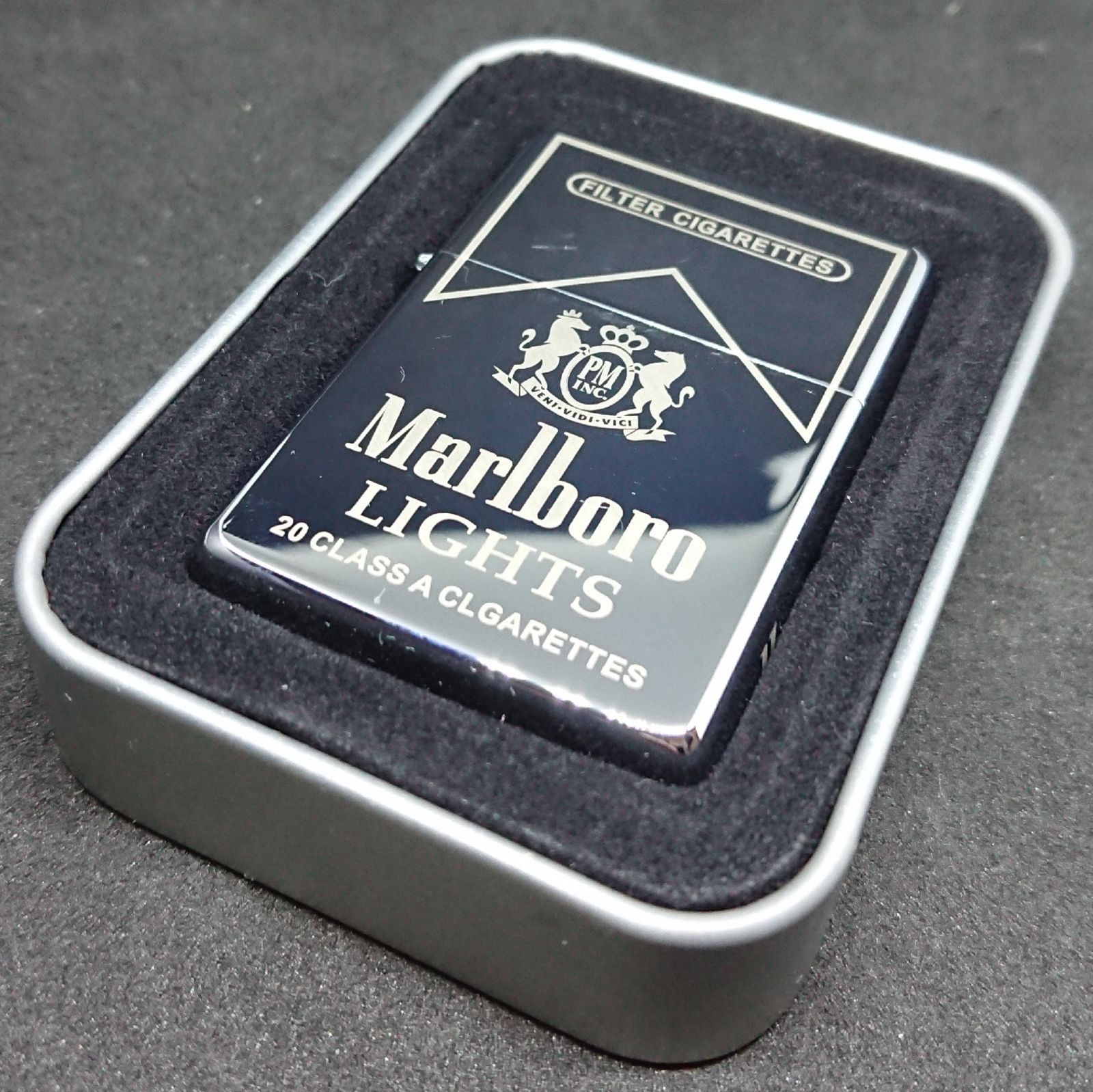 ZORRO マルボロ Marlboro シルバー Zippoサイズ - メルカリ