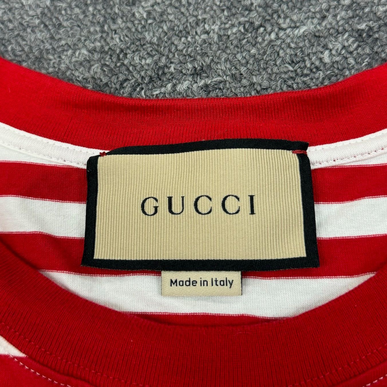 国内正規 GUCCI ボーダープリントTシャツ カットソー グッチ