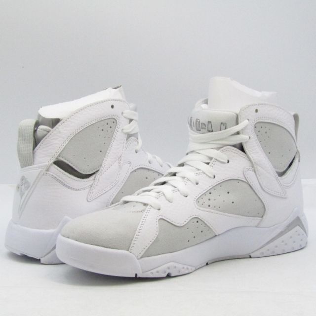 未使用 NIKE ナイキ 27cm NIKE AIR JORDAN 7 RETRO 304775-120 エアジョーダン7  WHITE/METALLIC SILVER 22000576