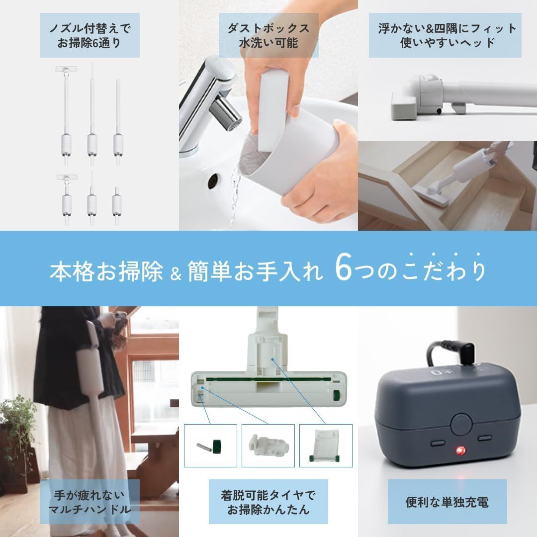 ±0 プラスマイナスゼロ スティッククリーナー コードレス クリーナー 掃除機 強力 軽量 軽い スティック ハンディクリーナー スタンド 圧縮袋 G040 ホワイト WWW_KANDAIZUMI_COM