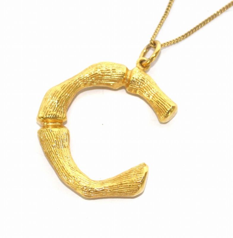 セリーヌ イニシャルネックレス　フィービー期 セリーヌ CELINE フィービー期 ファイロ イニシャル C ネックレス