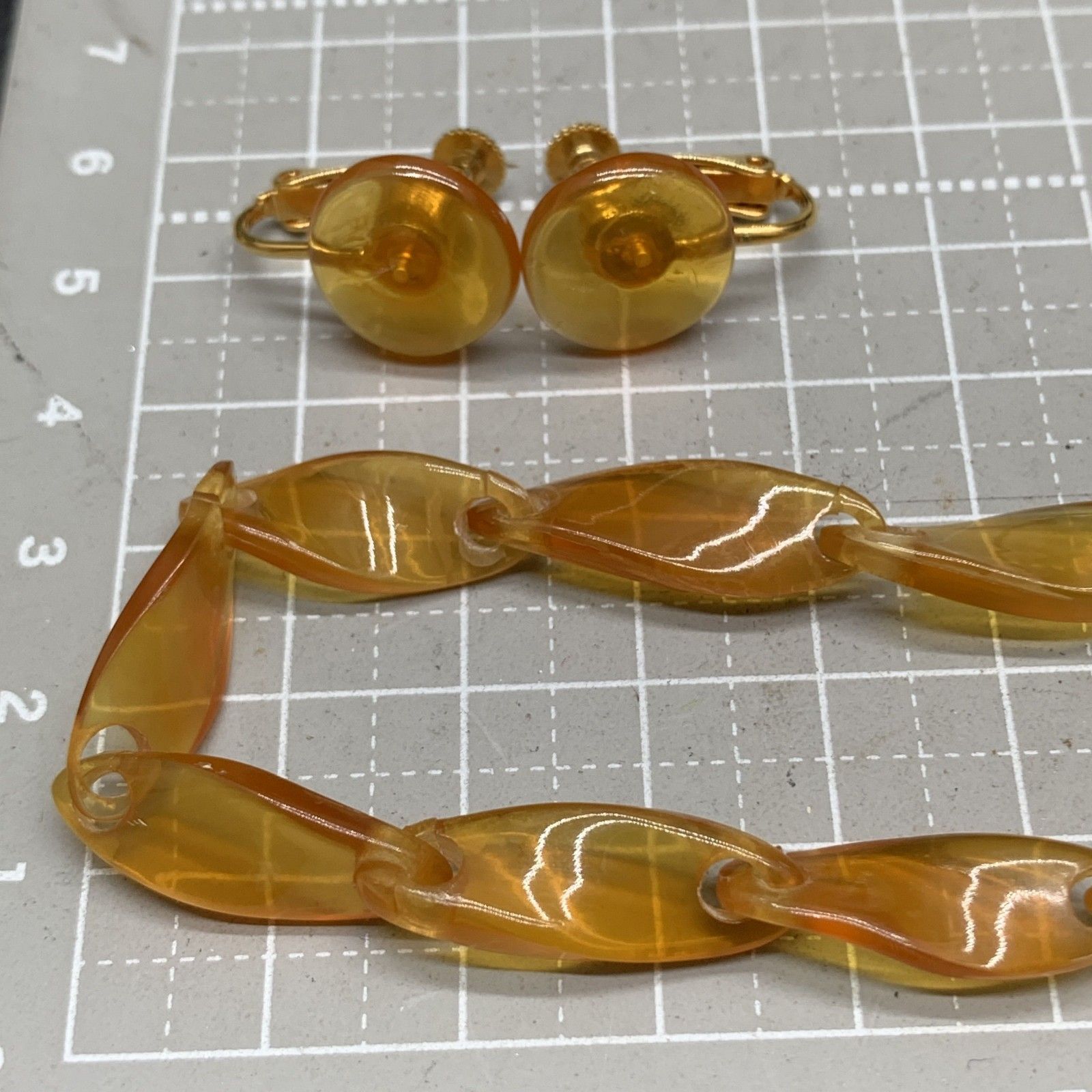 J372　べっ甲柄ネックレス　イヤリング　本鼈甲柄　ヴィンテージ　レトロ　天然素材　縁起物　アンティーク　鼈甲柄べっこう柄 J372 べっ甲柄ネックレス イヤリング 本鼈甲柄 ヴィンテージ レトロ