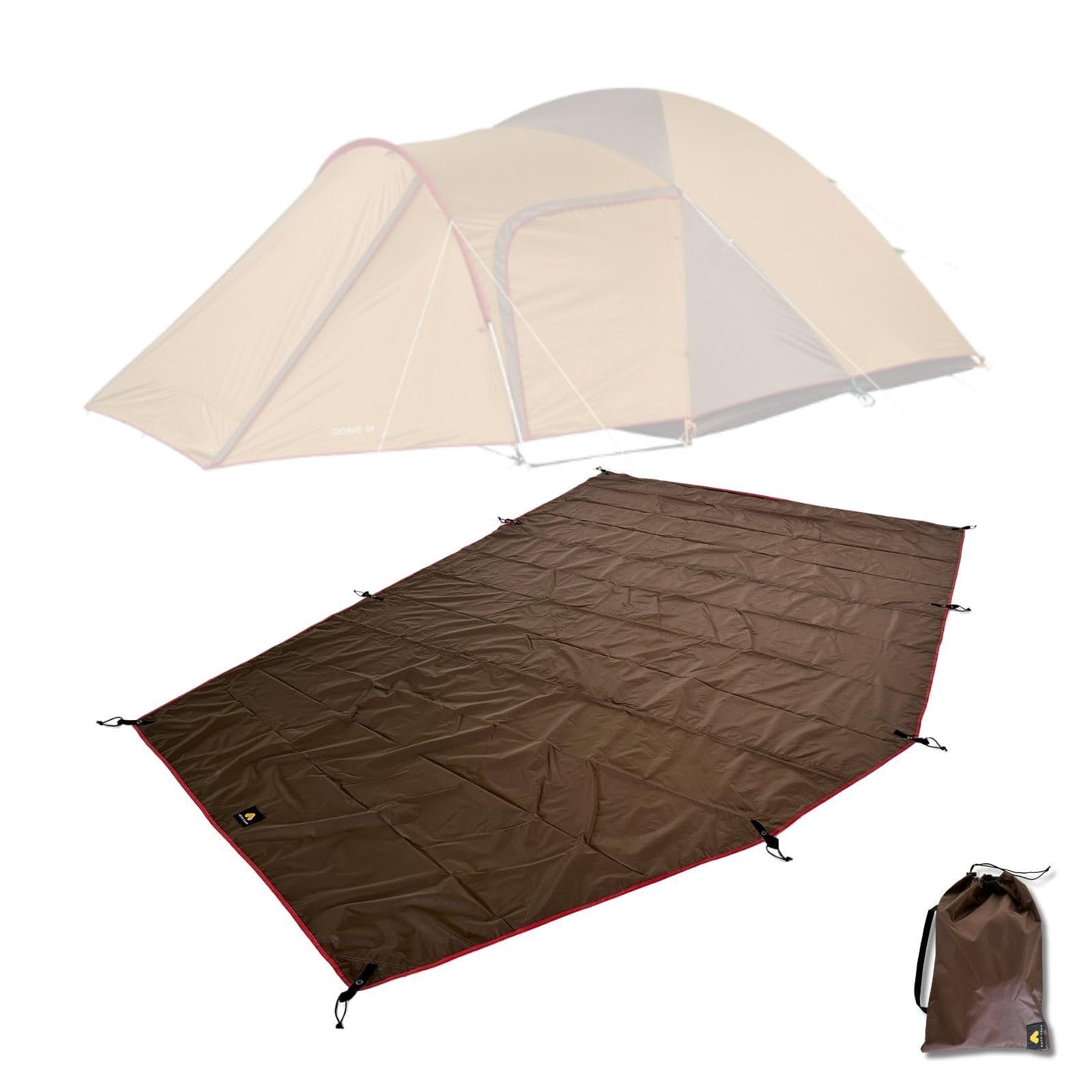 MECH CAMP テントシート グランドシート テントアクセサリ テントシート 防水シート フットプリント ハトメつき 収納袋付き アウトドア キャンプ テント本体は含まれません スノーピーク アメニティドーム M 全面用