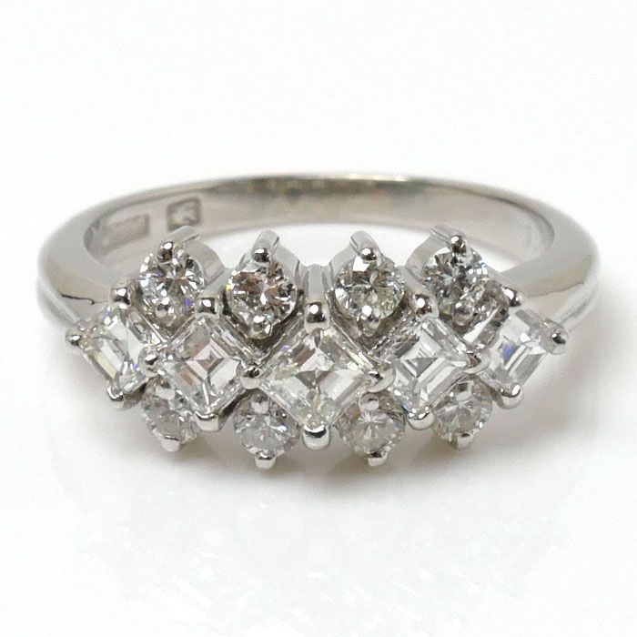 SEIKO セイコー Pt900プラチナ リング・指輪 ダイヤモンド1.00ct 10.5 ...