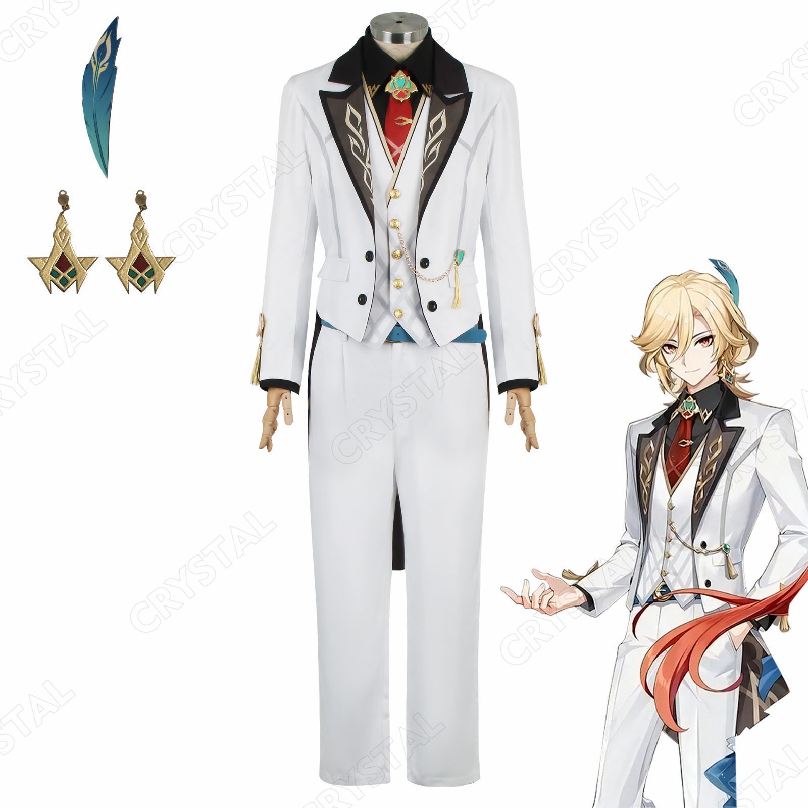 原神 カーヴェ コスプレ衣装 原神 キャラ衣装 げんしん ヒロイン Kaveh GiGO コラボ コスプレ衣装 コスチューム ハロウィン クリスマス 制服 大人 子供 cosplay イベント