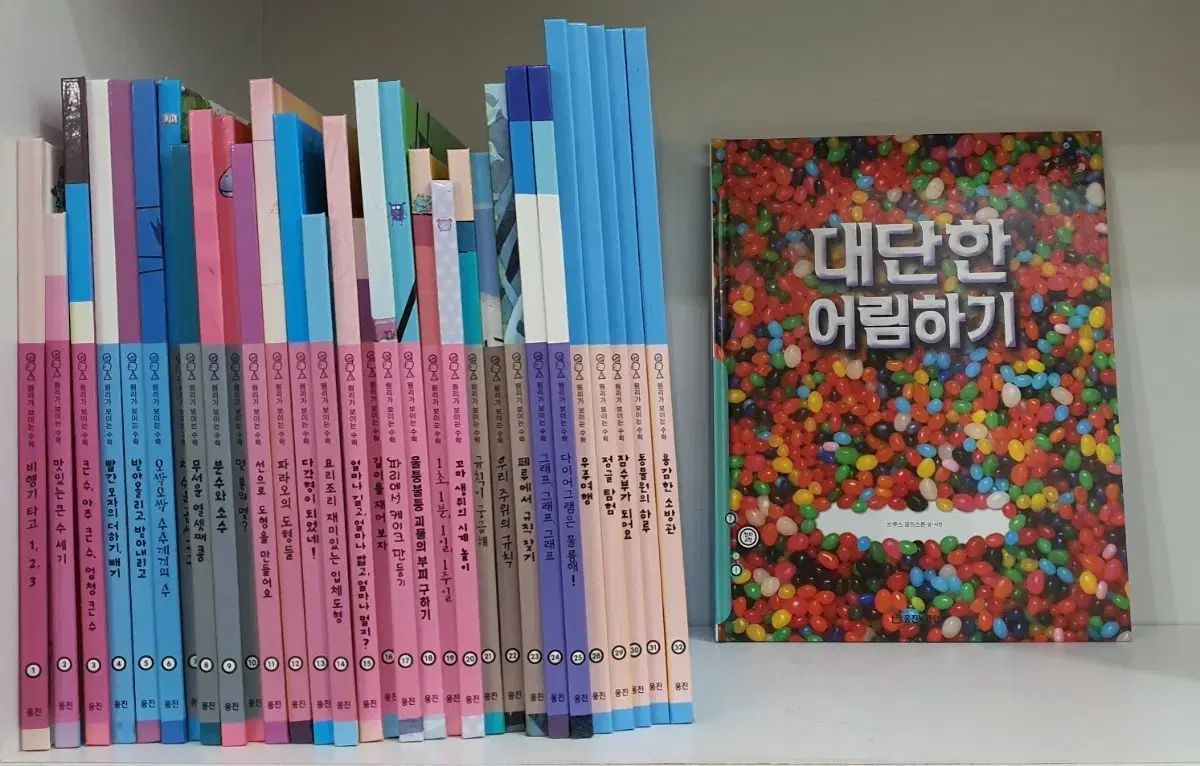 웅진 원리가 보이는 수학 과학 사회 전집 책