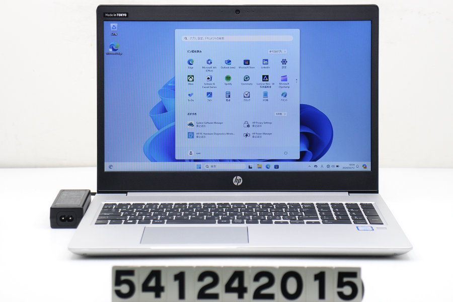 hp ProBook 450 G6 Core i5 8265U 1.6GHz/8GB/256GB(SSD)/15.6W/FWXGA(1366x768)/Win11 【541242015】