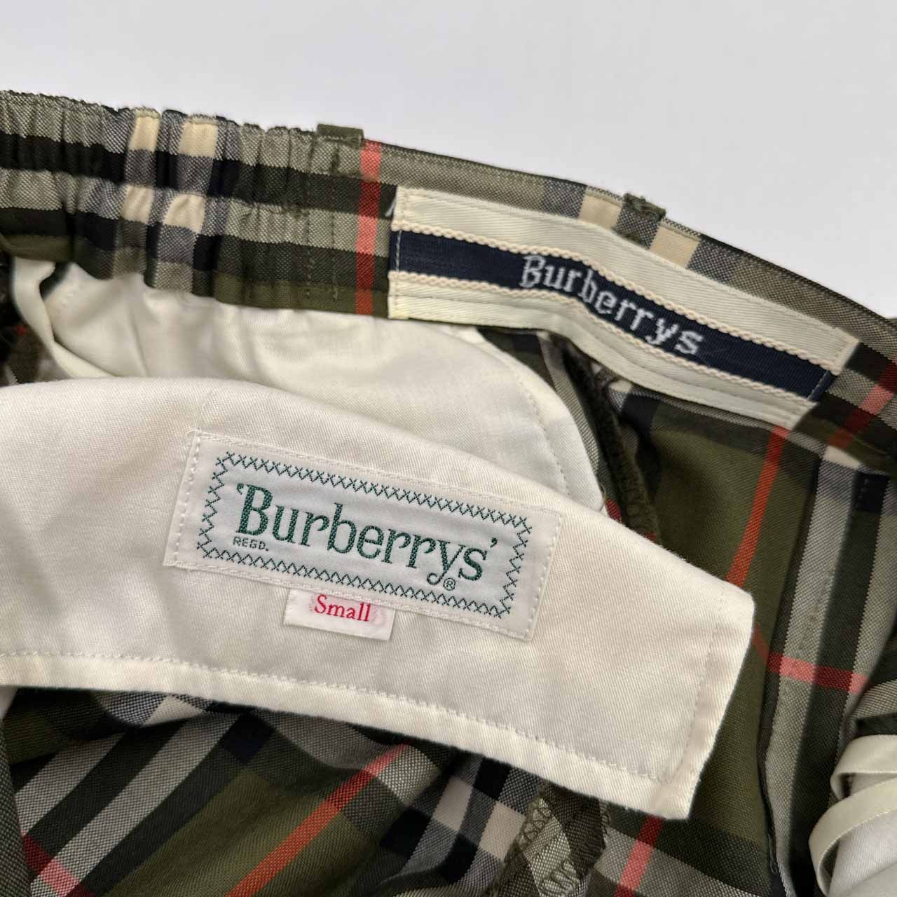 バーバリーズ　希少デザイン　ノバチェック　ビンテージ　ウール　パンツ　3点 美品 90s Burberrys' ノバチェック サマーウール スラックス