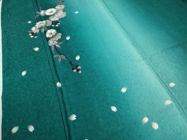 平和屋着物○訪問着 枝花文 暈し染め 金彩 やまと誂製 正絹 逸品