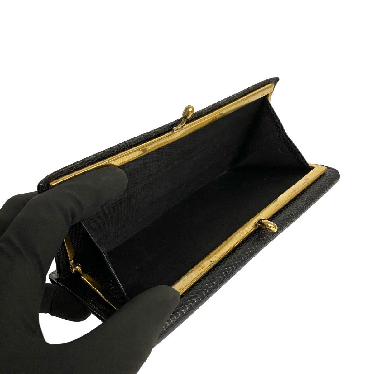 極 美品 Salvatore Ferragamo フェラガモ ヴァラリボン 金具 レザー 本 