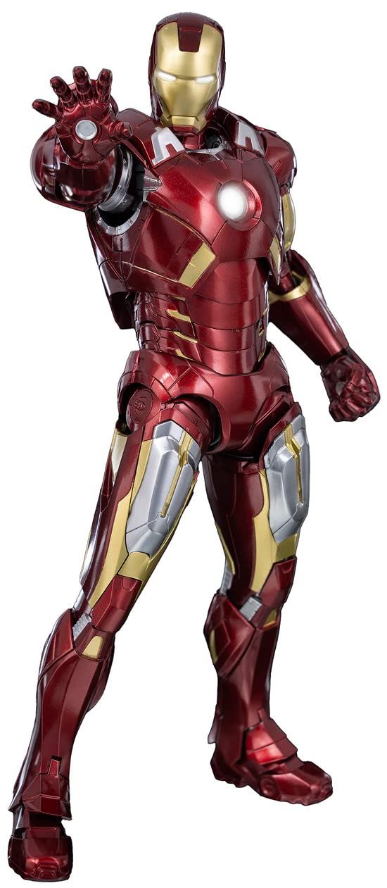 Marvel Studios The Infinity Saga[マーベル スタジオ インフィニティ サーガ] DLX Iron Man Mark 7[DLX アイアンマン マーク7] 1/12スケール ABSu0026PVCu0026亜鉛合金u0026その他の金属製 塗装済み可動 