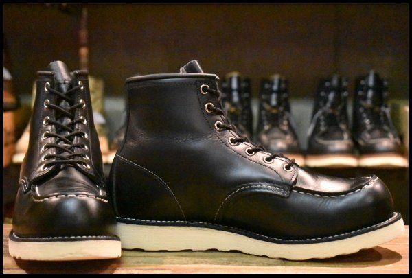 【美品】00s RED WING 8179 ブラック 刺繍タグ 10E 28 美品】00s RED WING 8179 ブラック 刺繍タグ 10E 28 8.5D 良品